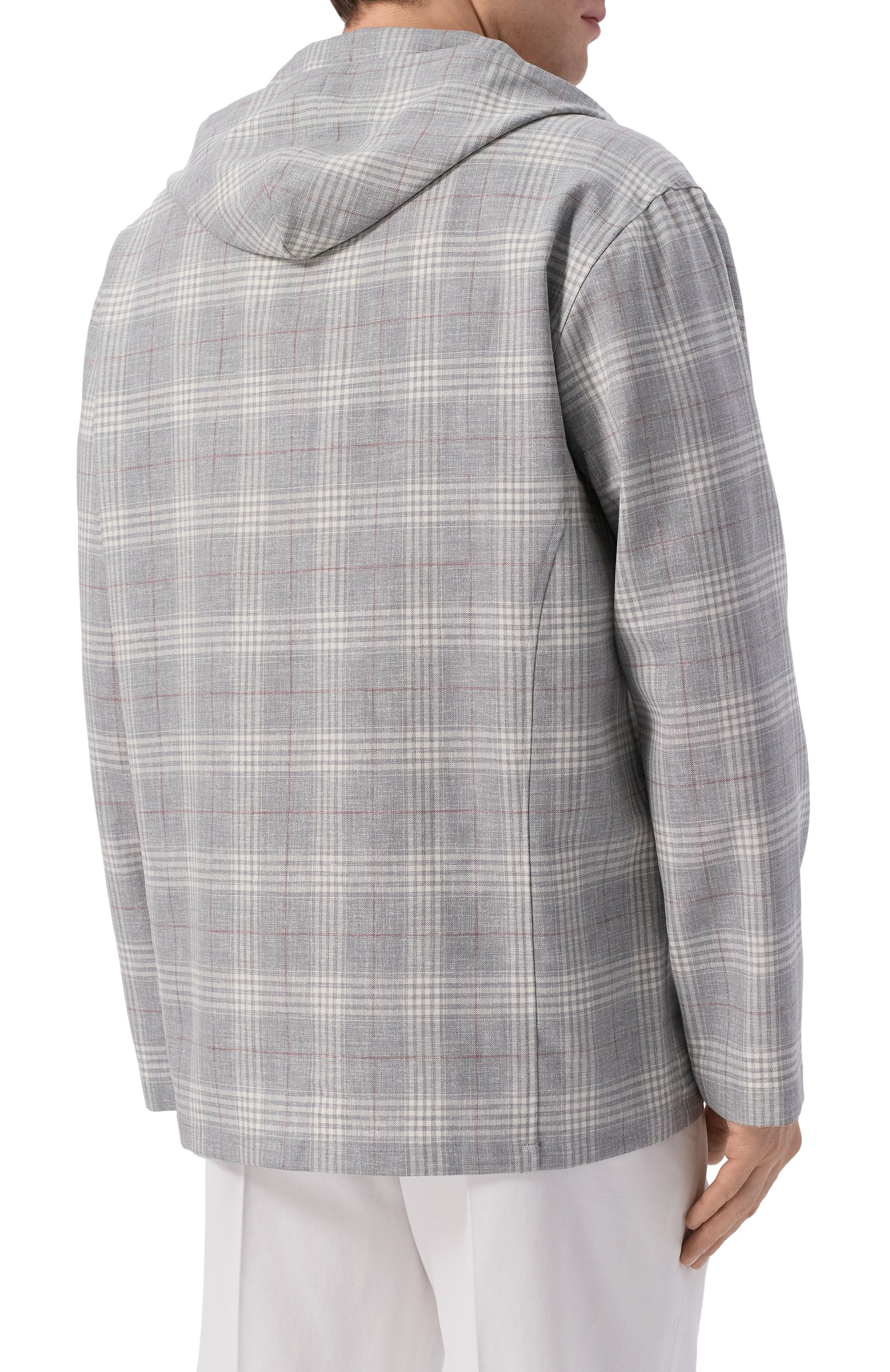 Шерстяная рубашка KITON серого цвета по цене 149000 руб., арт. UMCLUCAK0624E03, фото 4 Шерстяная рубашка KITON, арт. UMCLUCAK0624E03, фото 4