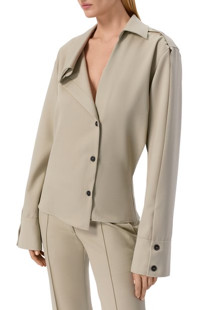 Шерстяная рубашка THE ATTICO, арт. 260WCH00045/WWW065AA, фото 3