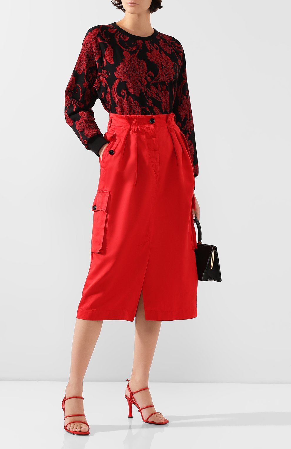 Юбка из смеси хлопка и шерсти DRIES VAN NOTEN, арт. 201-30820-9353, фото 2