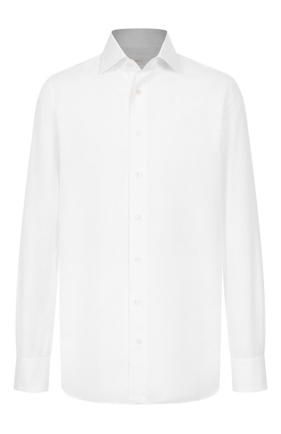 Мужская сорочка из хлопка и льна ZILLI, арт. F0RC01M010204270U