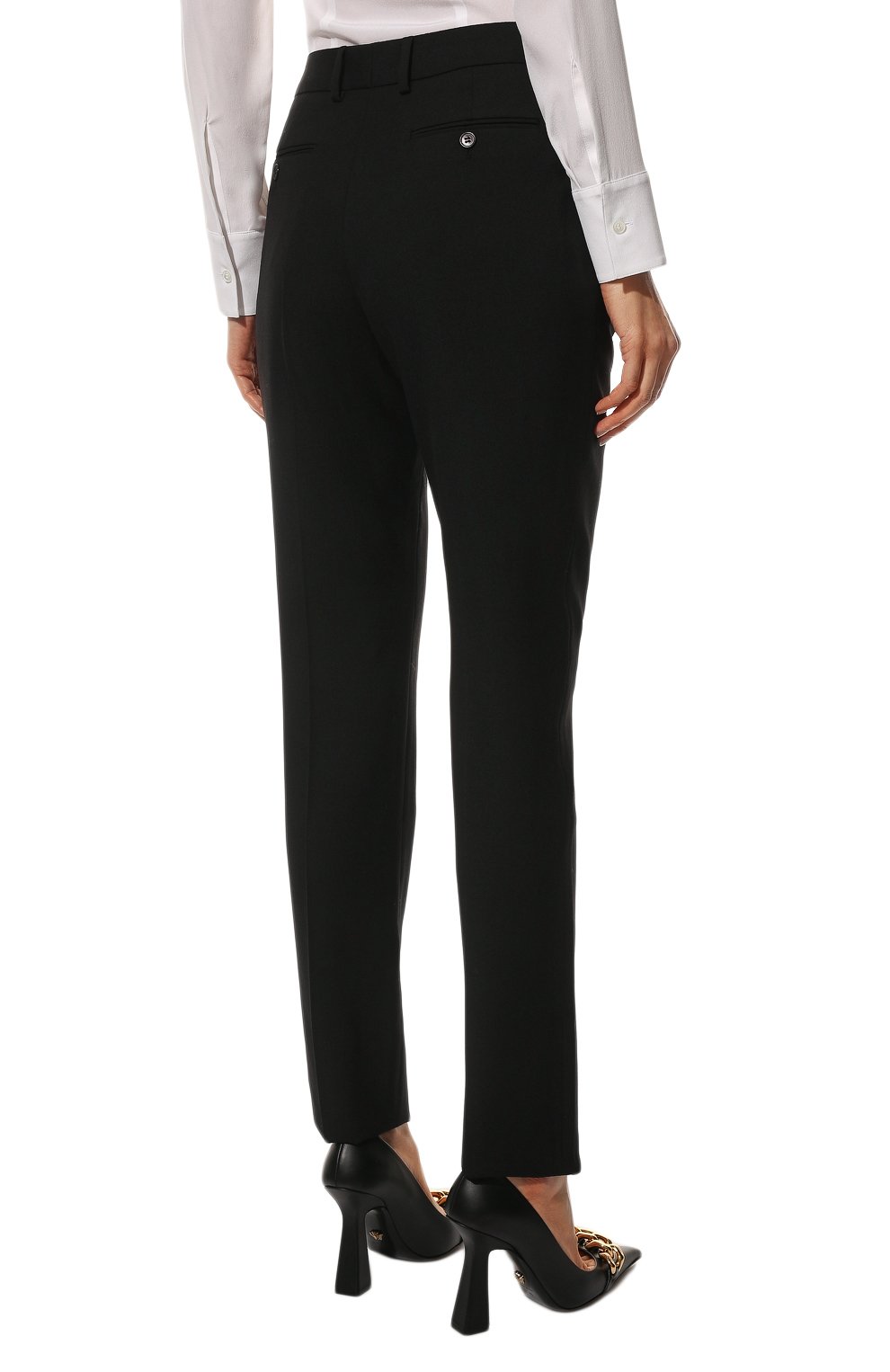 Шерстяные брюки SAINT LAURENT, арт. 517819/Y404W, фото 4