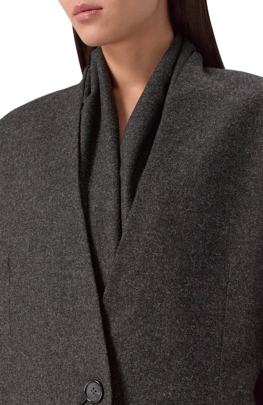 Жакет из вискозы и шерсти TOTEME 254-WRZ0060-FB0472 Серый  254-WRZ0060-FB0472 Фото 5