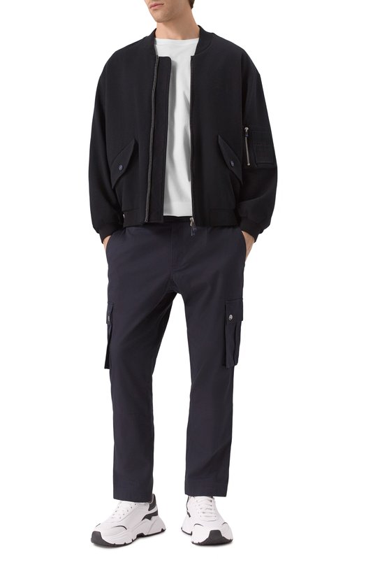 Хлопковые брюки-карго Dolce & Gabbana GVB4ET/FUFJU Синий  GVB4ET/FUFJU Фото 2