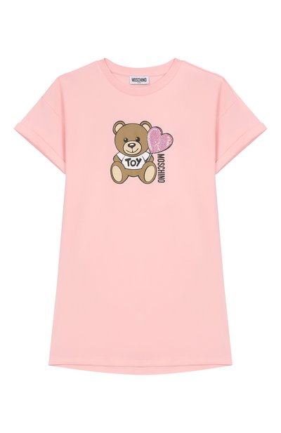 Хлопковое платье MOSCHINO, арт. HDV0G9/LAA40/10-14