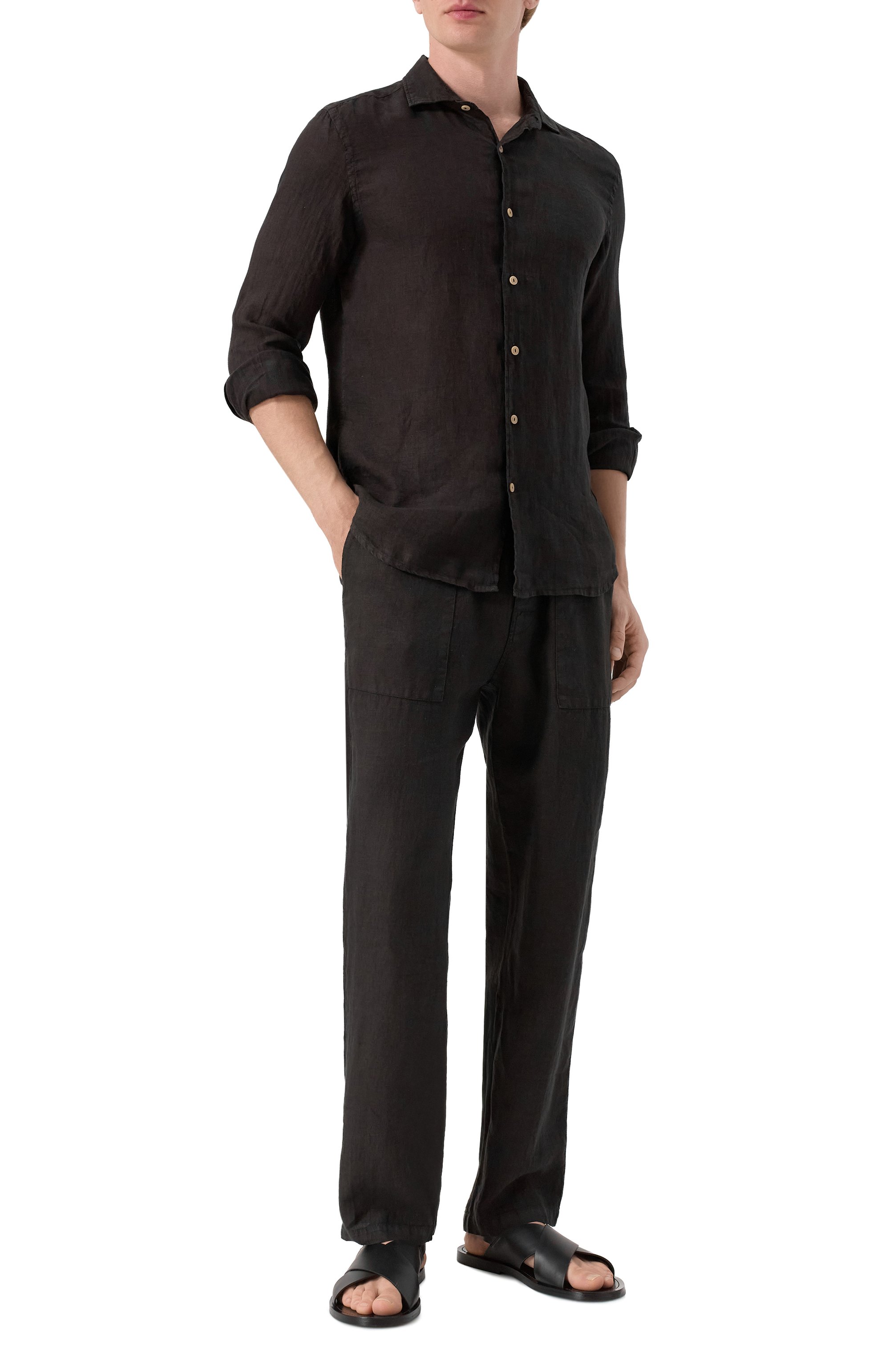 Льняные брюки MC2 SAINT BARTH, арт. STBM CALAIS/01949H, фото 2