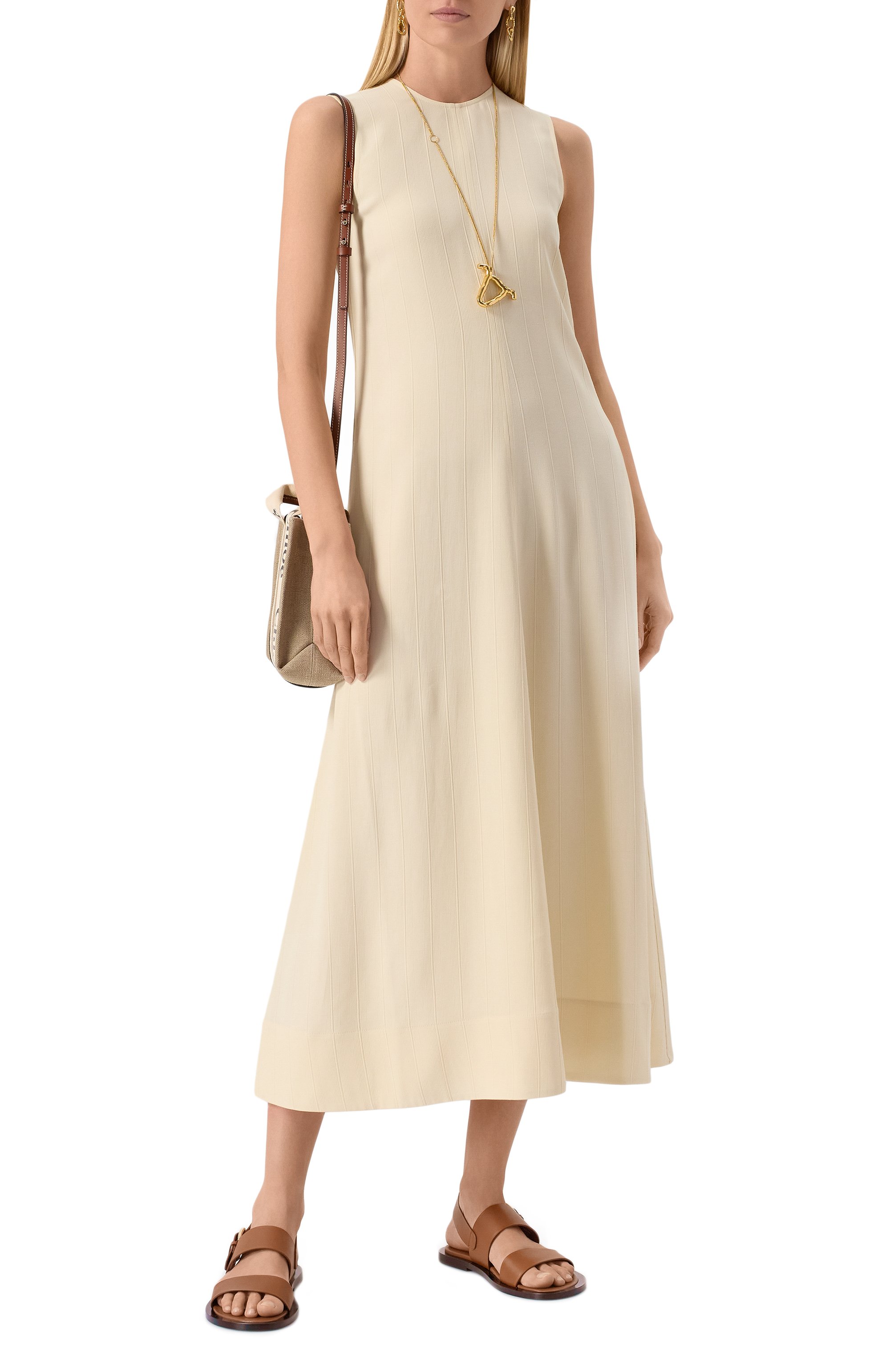 Платье из вискозы TOTEME, арт. 252-WRD0182-FB0192, фото 2