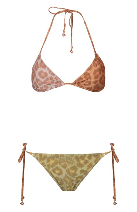 Раздельный купальник Zimmermann 5758WRS261 Леопардовый 5758WRS261