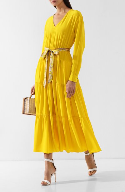 Шелковое платье с поясом EMILIO PUCCI, арт. 9ERH70/9E665, фото 2