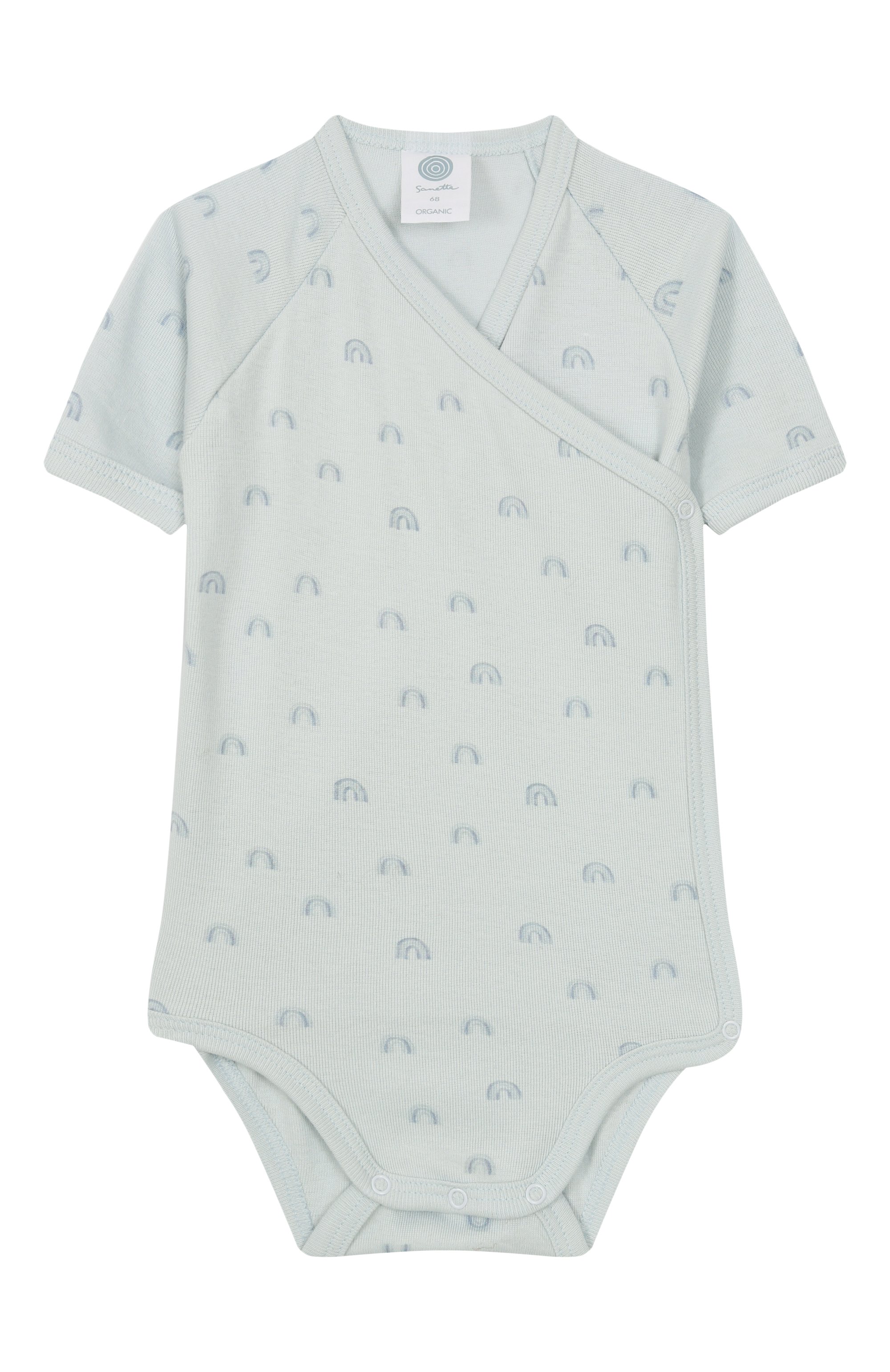 Хлопковое боди SANETTA голубого цвета по цене 2850 руб., арт. 324644, фото 1 Хлопковое боди SANETTA, арт. 324644, фото 1