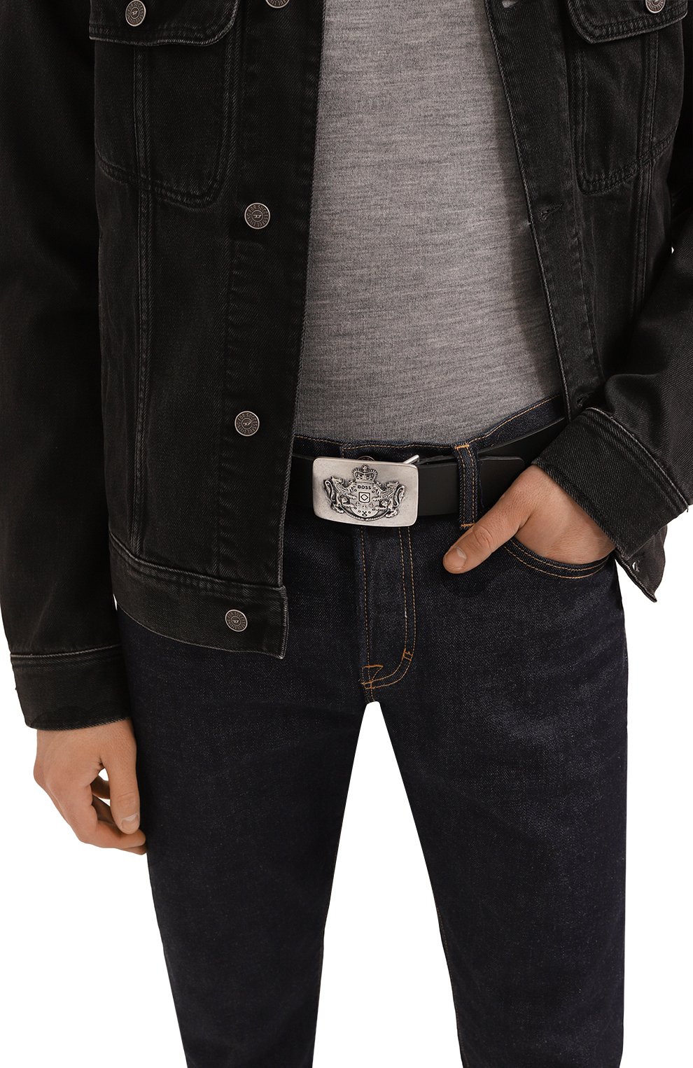 Кожаный ремень BOSS, арт. 50486992, фото 2