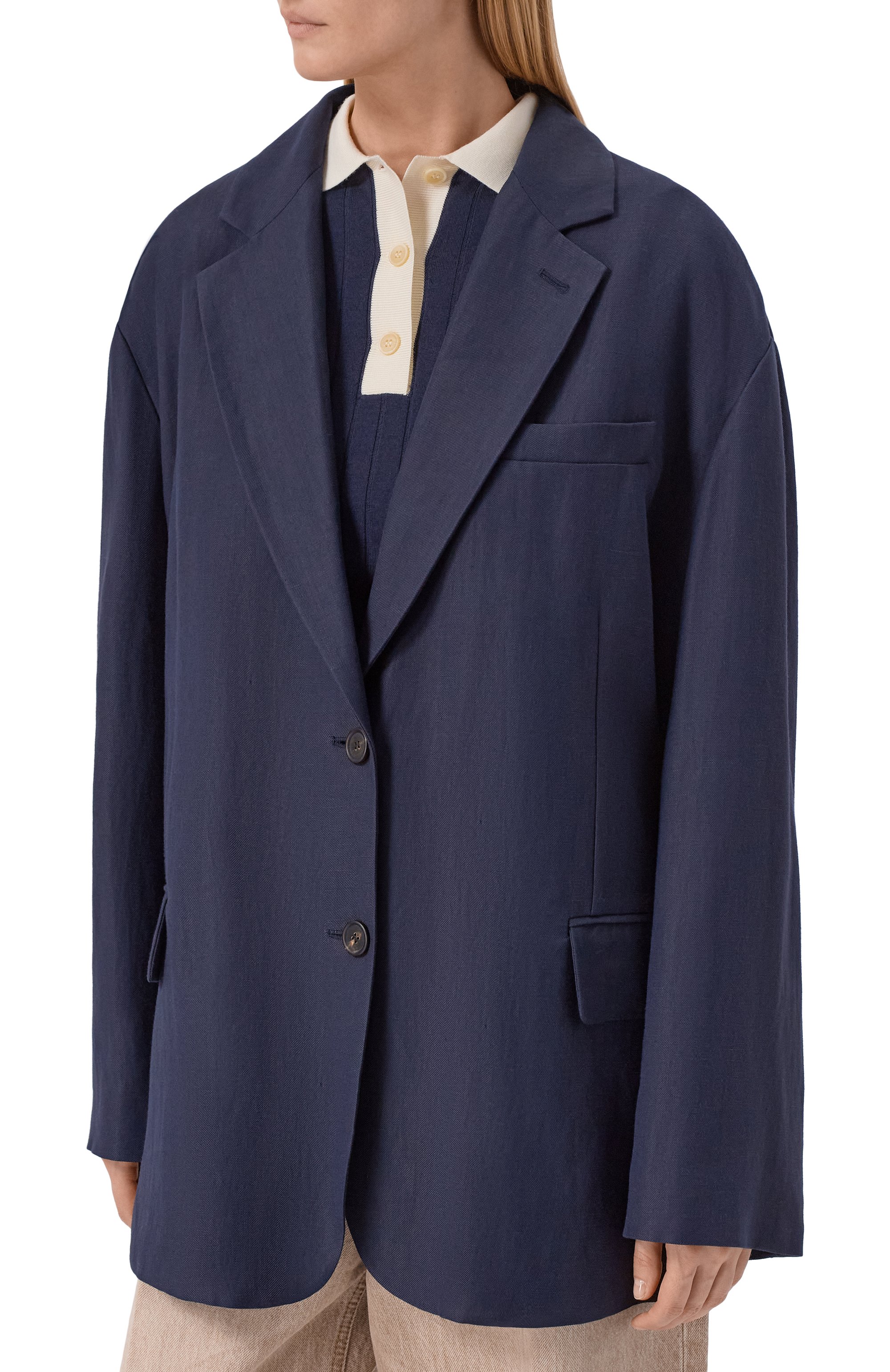 Жакет из виско зы и льна BRUNELLO CUCINELLI, арт. MH1267273, фото 3