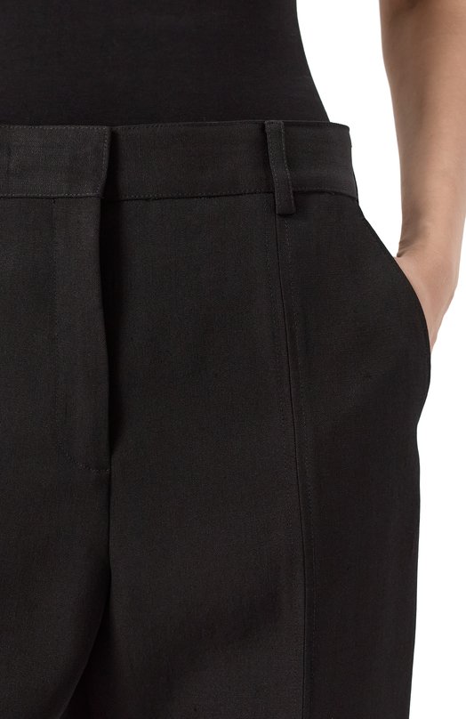 Брюки из вискозы и шелка Jil Sander J03KA0301-J65005 Чёрный  J03KA0301-J65005 Фото 5
