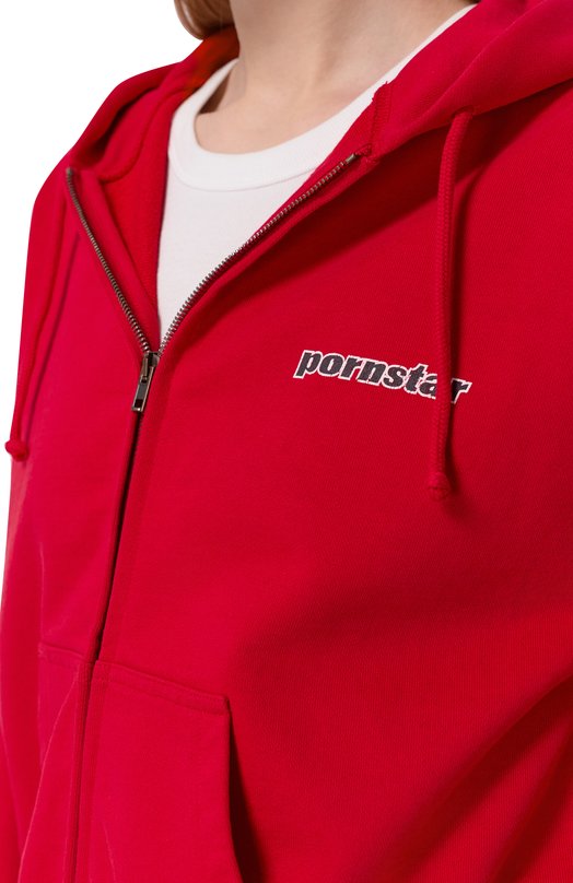 Хлопковая толстовка VETEMENTS WE76ZU544R/1302 M0LLET0N Красный  WE76ZU544R/1302 M0LLET0N Фото 5