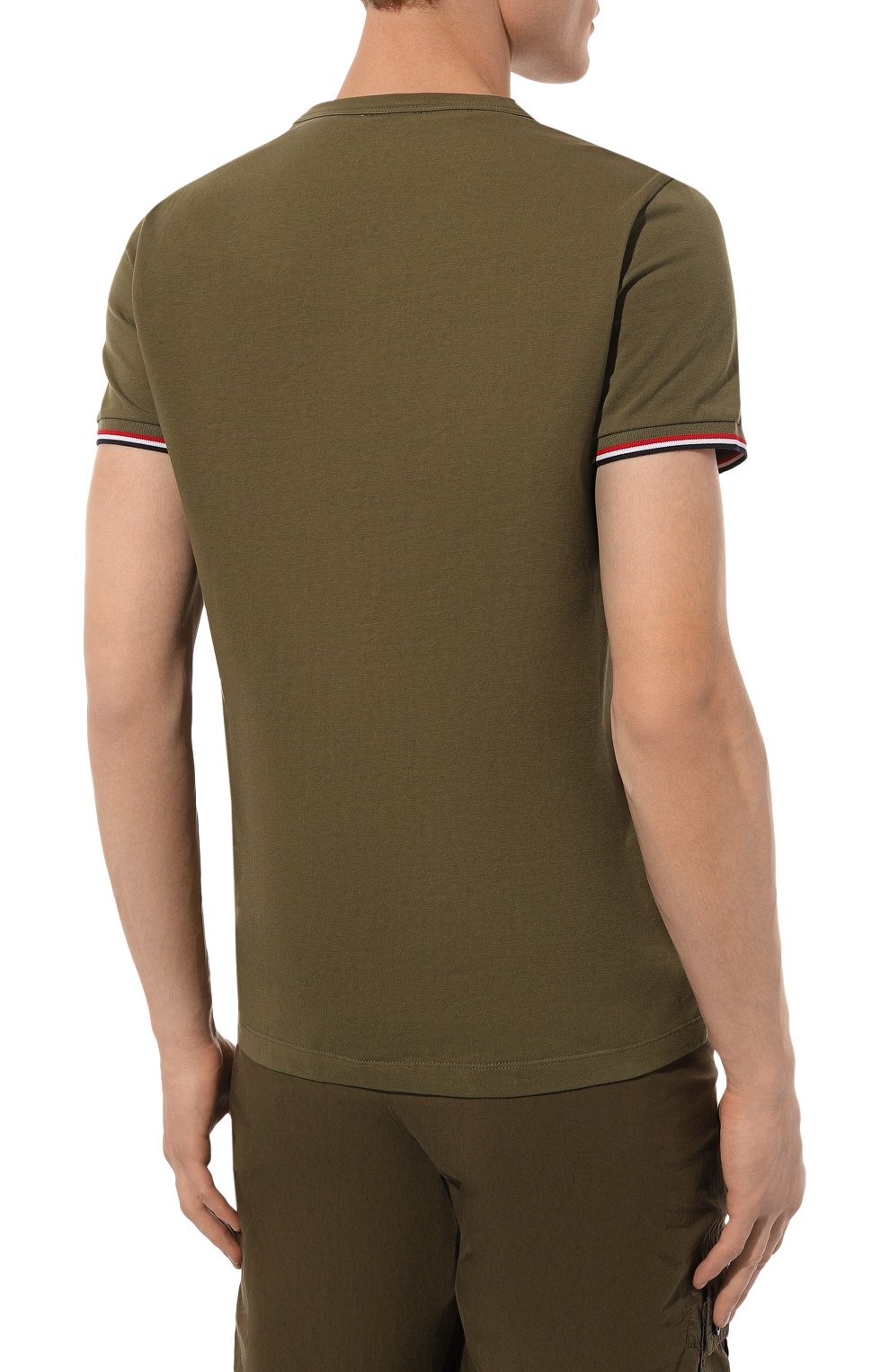 Хлопковая футболка MONCLER, арт. 8C716-00-87296, фото 4