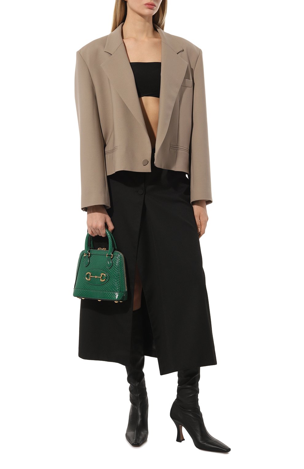 Сумка 1955 horsebit mini из кожи питона GUCCI, арт. 640716 LJM0G, фото 7