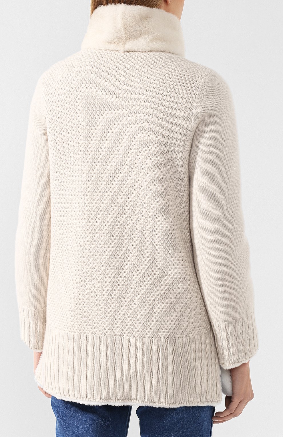 Кашемировое полупальто на меху LORO PIANA, арт. FAI3275, фото 4