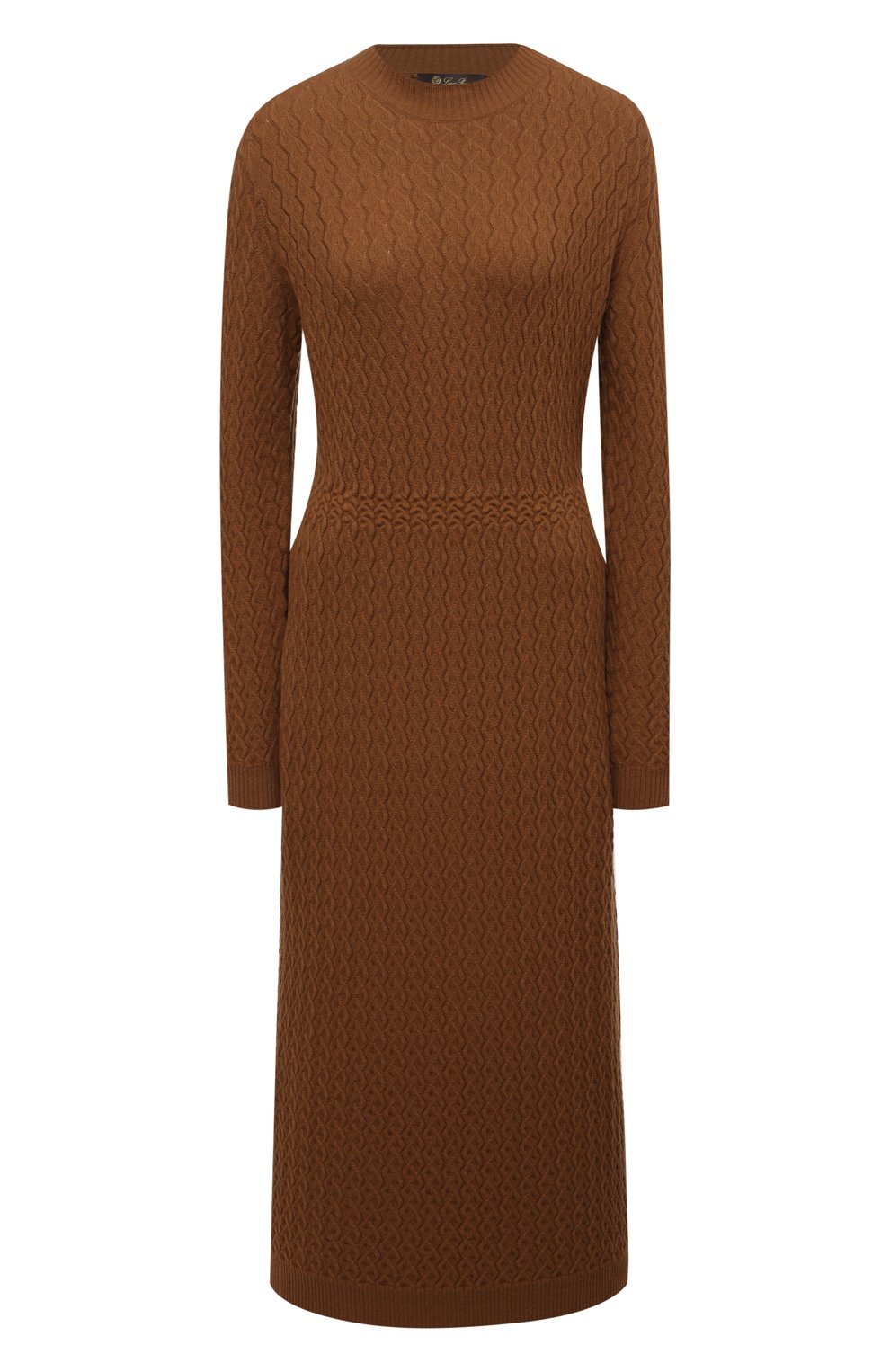Платье из шерсти викуньи LORO PIANA коричневого цвета по цене 1125000 руб., арт. FAL8395/VVIC, фото 1 Платье из шерсти викуньи LORO PIANA, арт. FAL8395/VVIC, фото 1