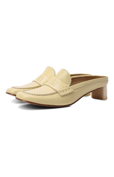 Женские кожаные мюли swing-toe MM6, арт. S66WX0074/P7560