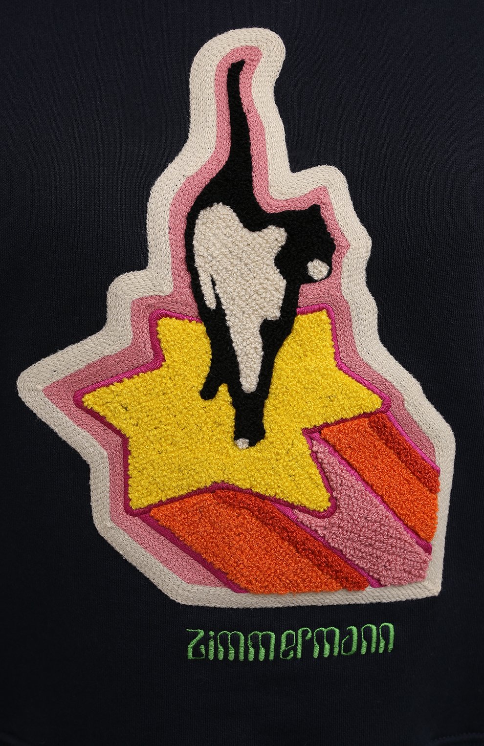 Хлопковый свитшот ZIMMERMANN, арт. 2515TC0N, фото 5