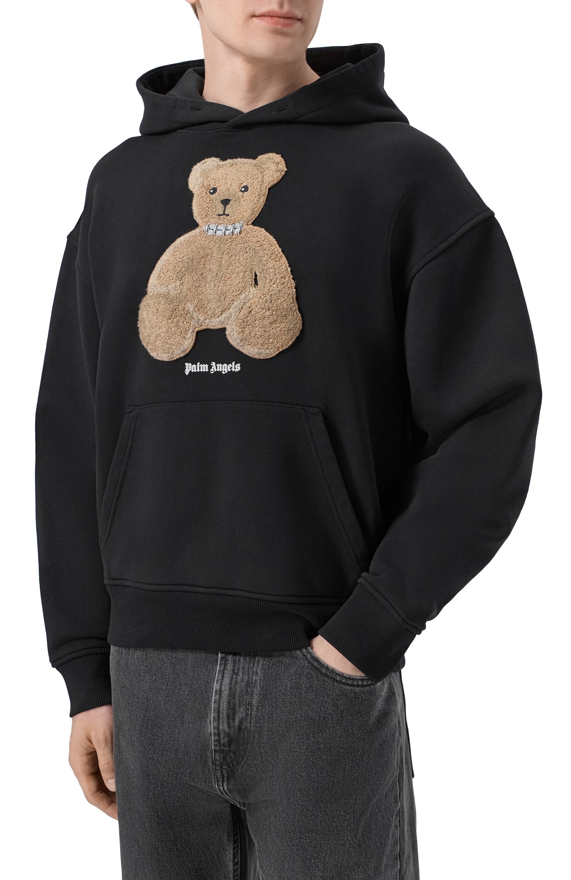Хлопковое худи PALM ANGELS, арт. PMBB17DS26FLE00C, фото 3