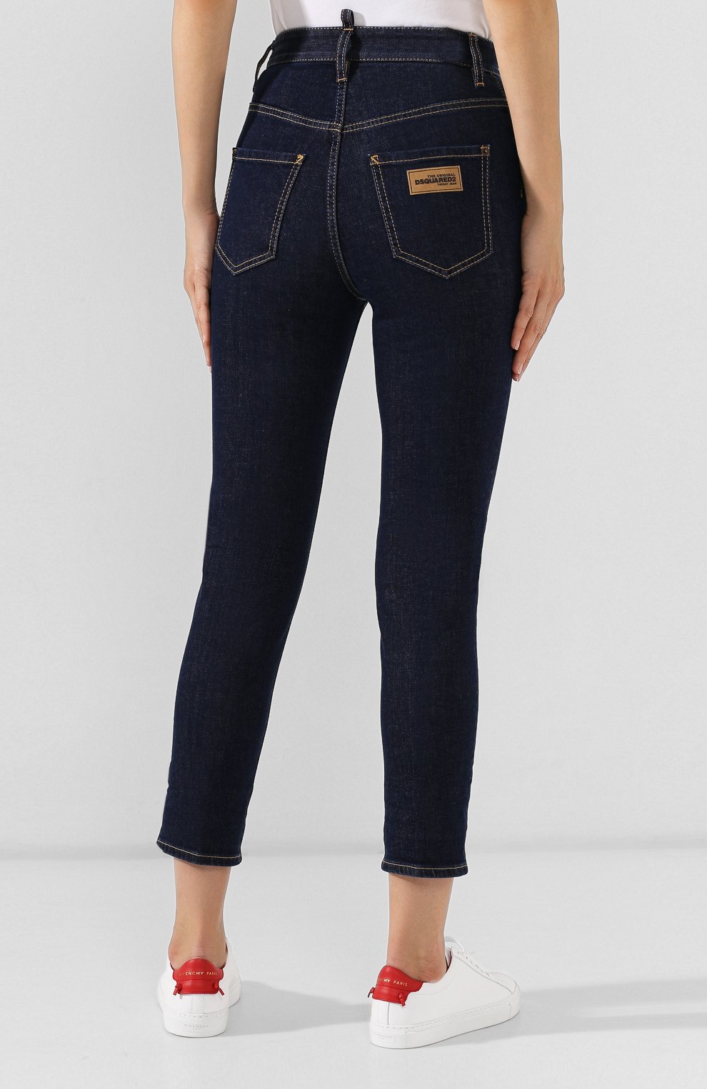 Джинсы DSQUARED2 темно-синего цвета по цене 39500 руб., арт. S75LB0211/S30595, фото 4 Джинсы DSQUARED2, арт. S75LB0211/S30595, фото 4