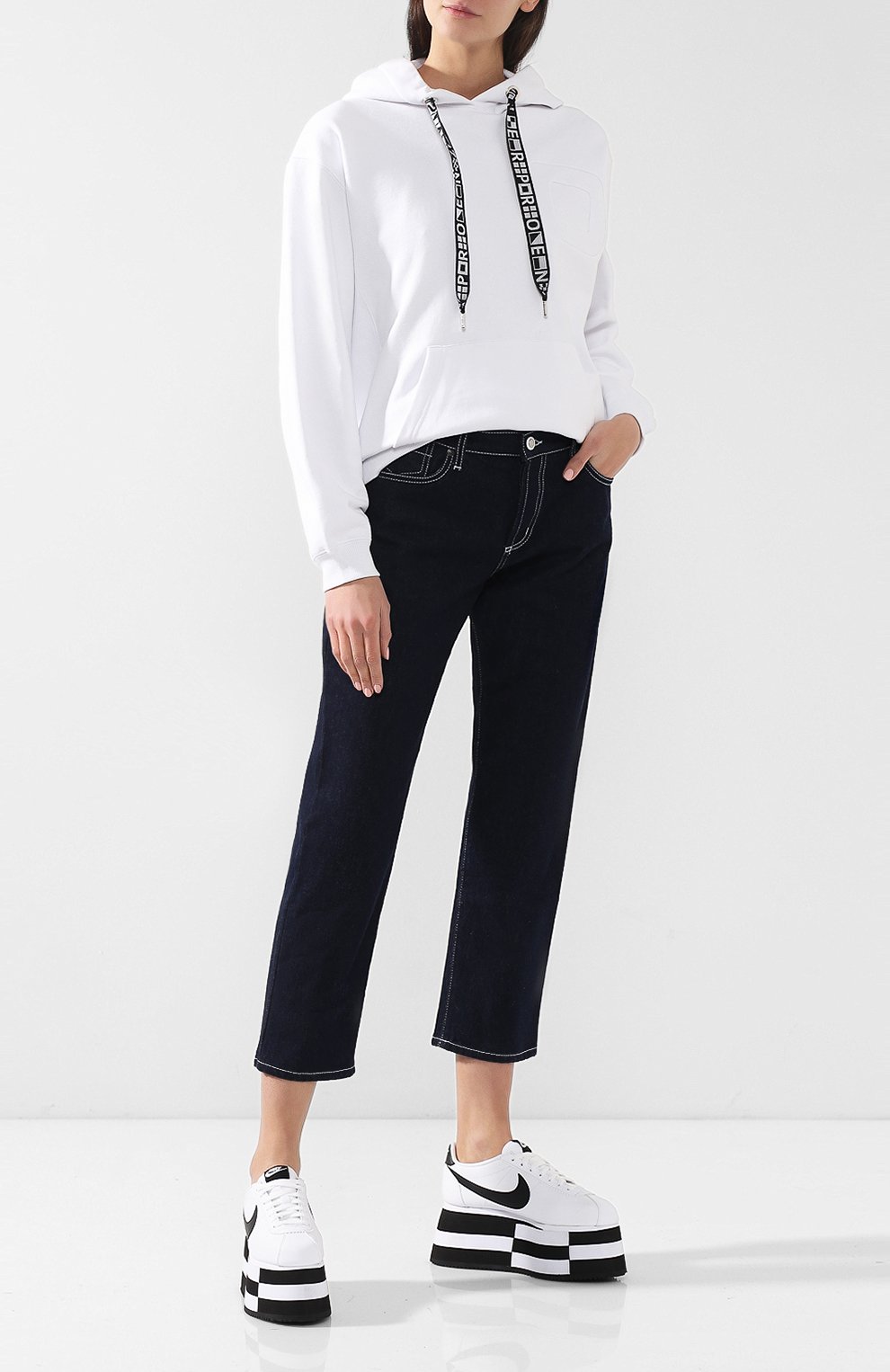 Кожаные кеды cortez comme des garcons x nike NIKE, арт. GB-K122-001, фото 2