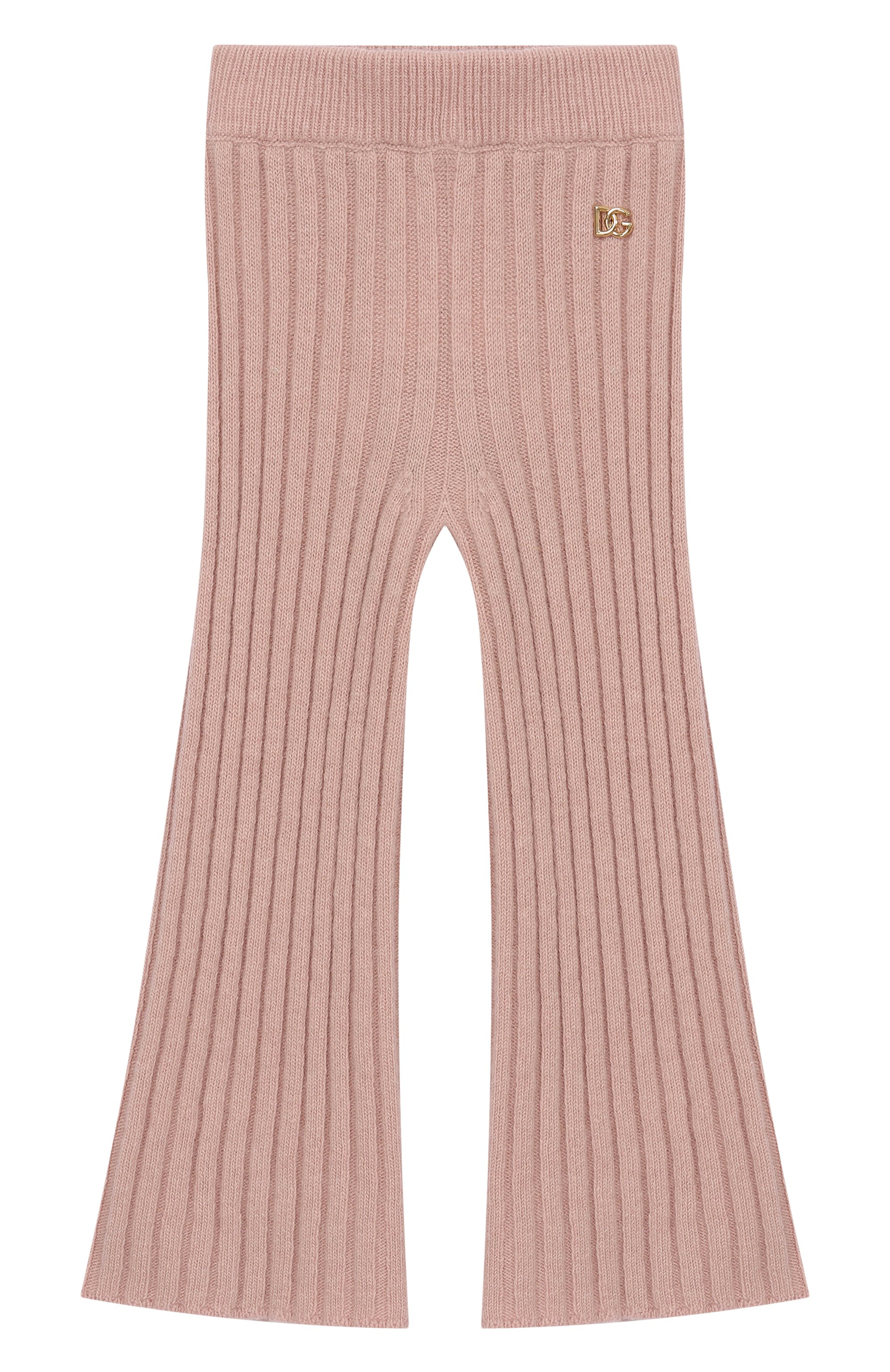 Шерстяные брюки DOLCE & GABBANA светло-розового цвета по цене 59900 руб., арт. L5KP0A/JDVCW/2-6, фото 1 Шерстяные брюки DOLCE & GABBANA, арт. L5KP0A/JDVCW/2-6, фото 1