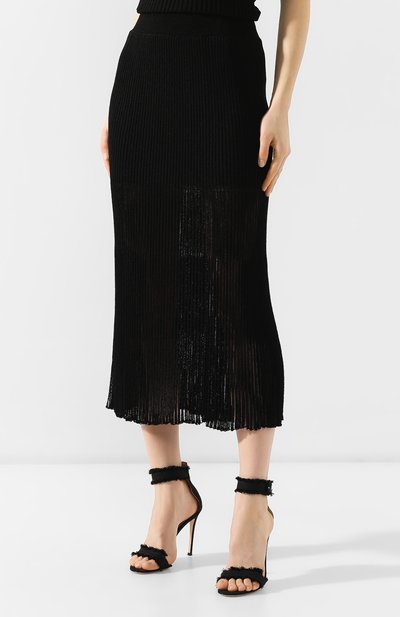 Юбка из вискозы VICTORIA BECKHAM, арт. SK KNT 3714 PSS19 DRAPE GAUZE, фото 3