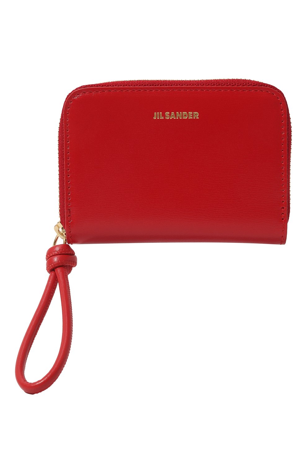Кожаное портмоне JIL SANDER красного цвета по цене 44500 руб., арт. J07UI0007-P4841, фото 1 Кожаное портмоне JIL SANDER, арт. J07UI0007-P4841, фото 1