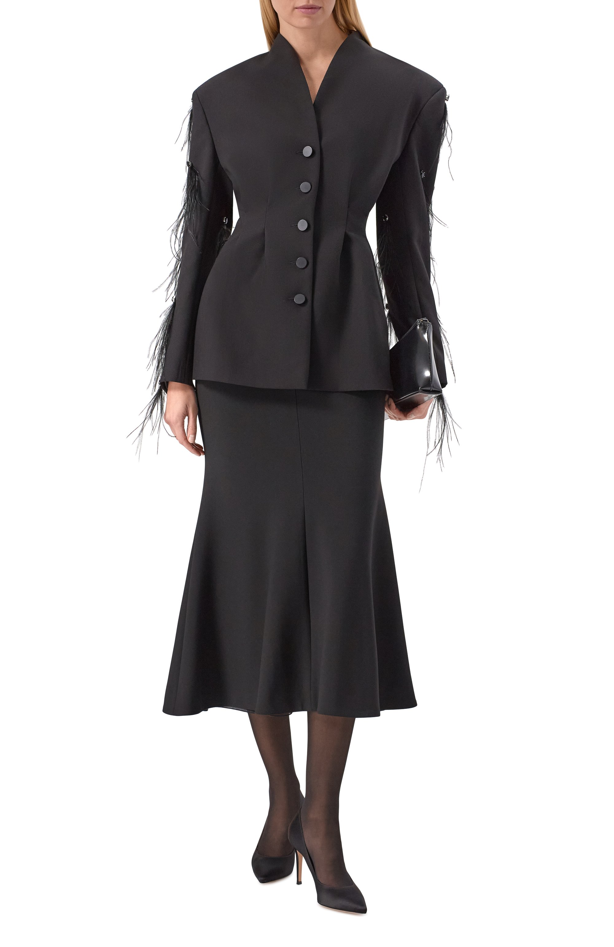 Жакет с отделкой стразами и перьями LEFFERS, арт. 4.52.45.15.01, фото 2