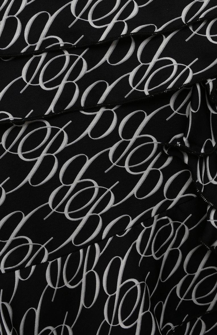 Детская юбка из вискозы BLUMARINE черного цвета, арт. IF3074T3674 | Фото 3 (Материал подклада: Вискоза; Материал внешний: Вискоза; Материал сплава: Проставлено; Нос: Не проставлено; Случай: Повседневный)