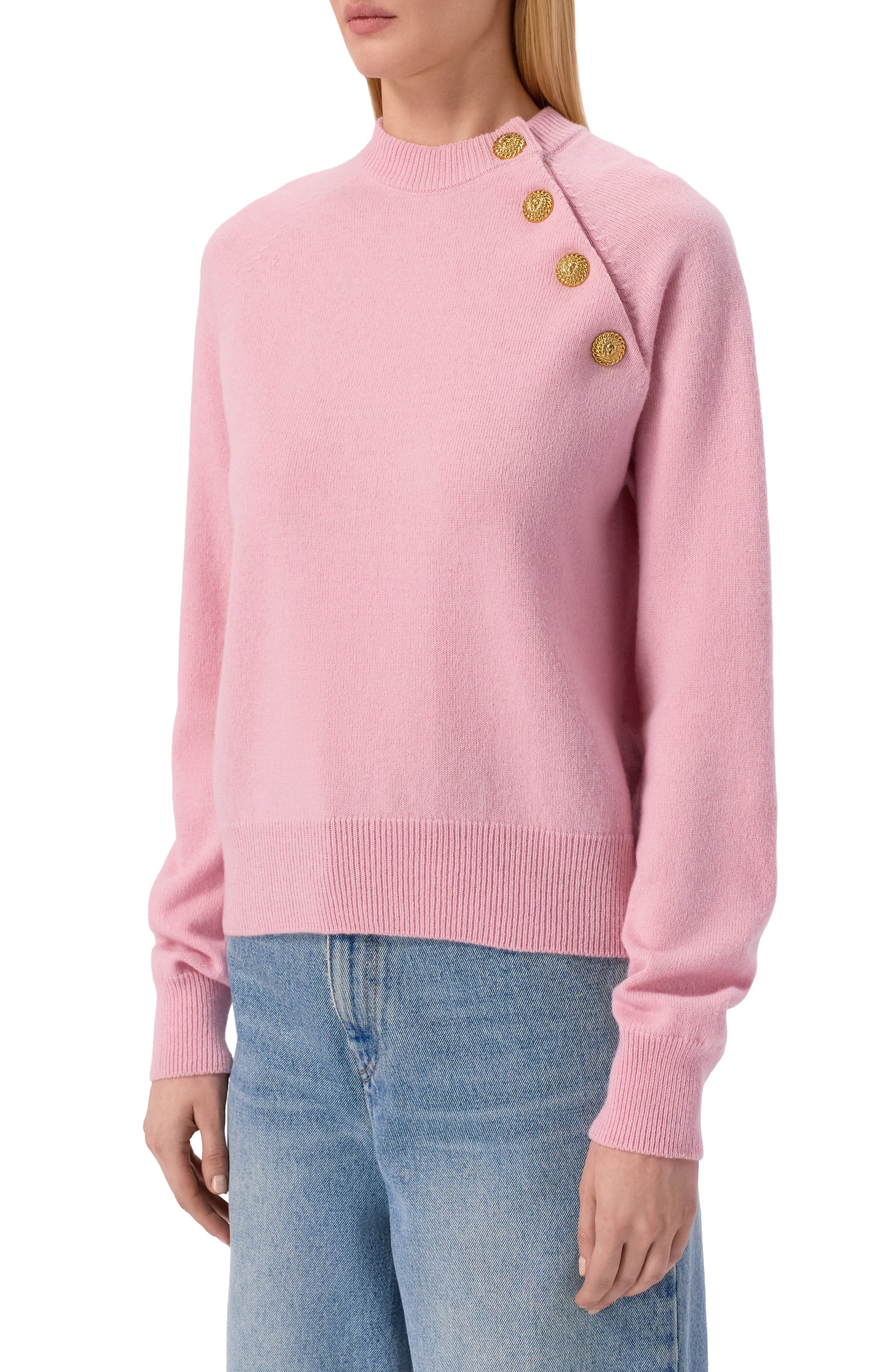 Пуловер из кашемира и шерсти BALMAIN, арт. GF1KA130/KI87, фото 3