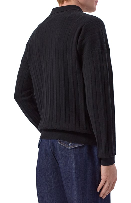 Хлопковый кардиган Kiton UMM0741 Чёрный  UMM0741 Фото 4