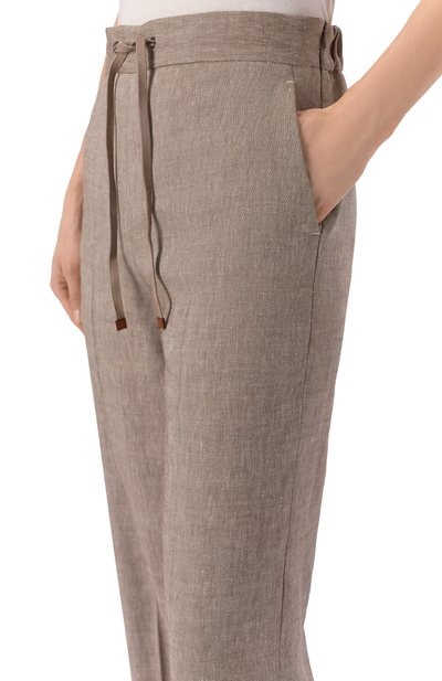 Брюки изо льна и вискозы LORENA ANTONIAZZI, арт. E2624PA31L/5154, фото 5