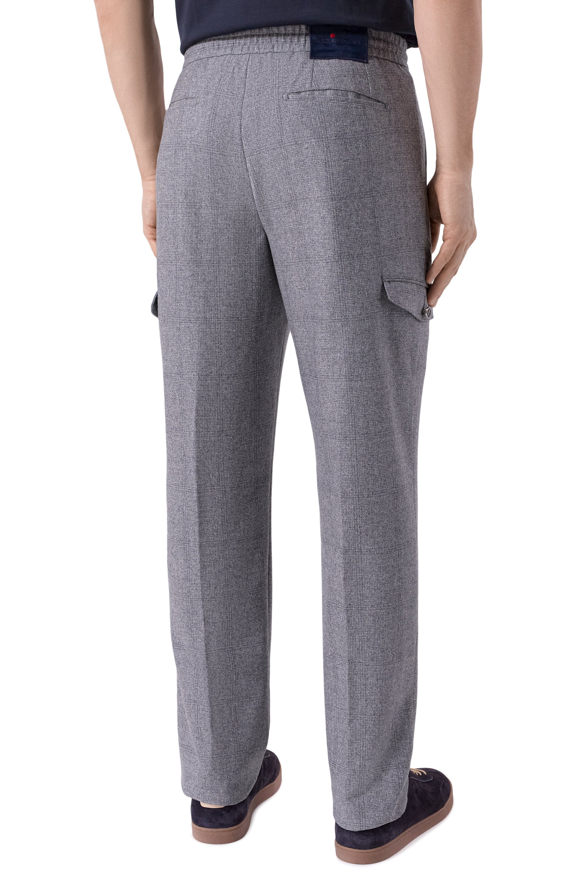 Шерстяные брюки KITON, арт. UPLACTK0127G02, фото 4