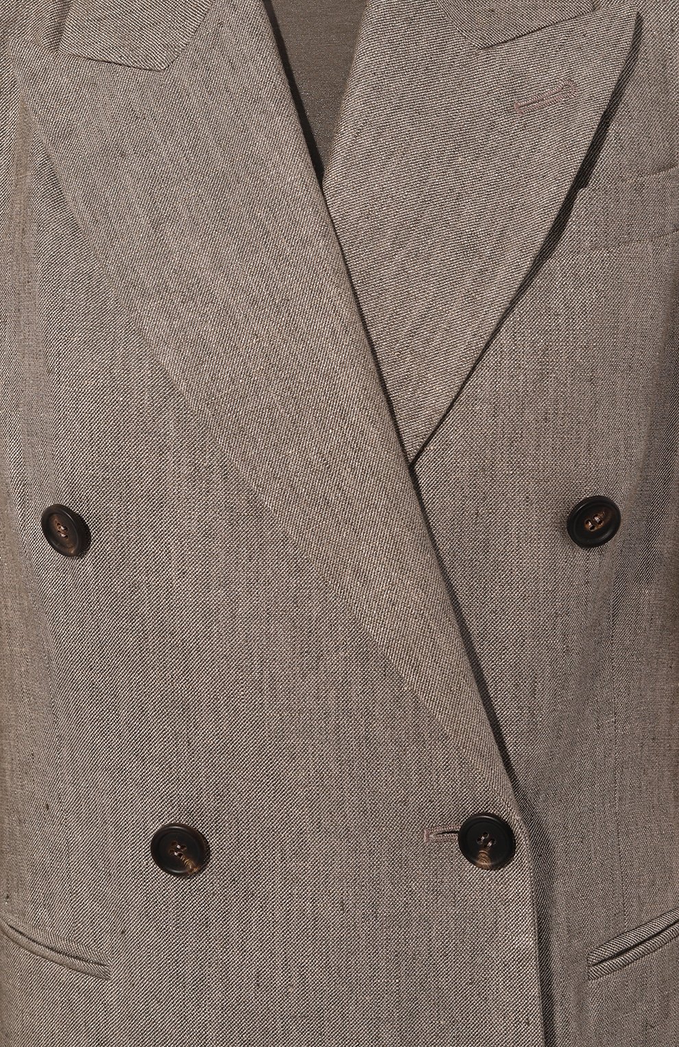 Льняной жакет BRUNELLO CUCINELLI темно-бежевого цвета по цене 388000 руб., арт. MH5672358, фото 5 Льняной жакет BRUNELLO CUCINELLI, арт. MH5672358, фото 5