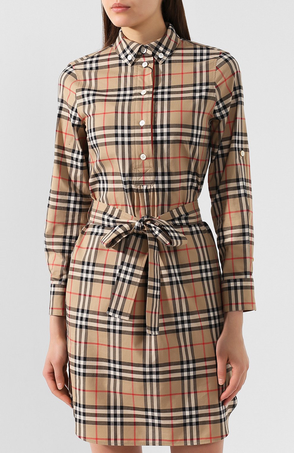Хлопковое платье BURBERRY, арт. 8009064, фото 3