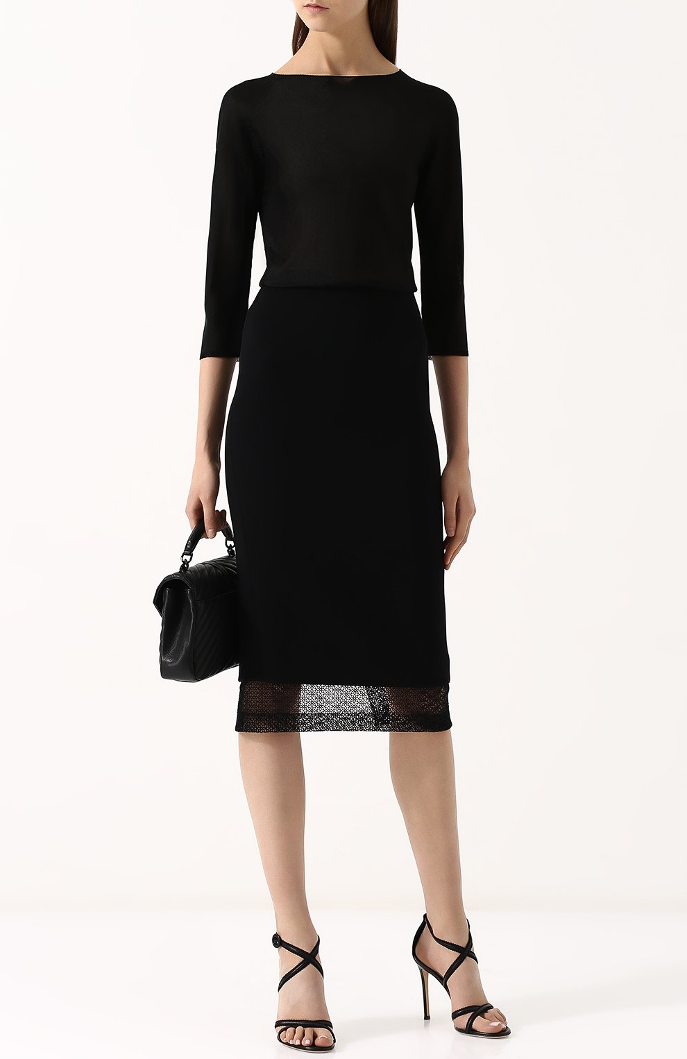 Пуловер с укороченным рукавом GIORGIO ARMANI, арт. 3ZAMA8/AM78Z, фото 2