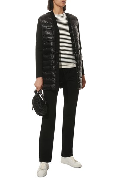 Пуховый кардиган MONCLER черного цвета по цене 94850 руб., арт. H1-093-9B000-08-M1367, фото 2 Пуховый кардиган MONCLER, арт. H1-093-9B000-08-M1367, фото 2
