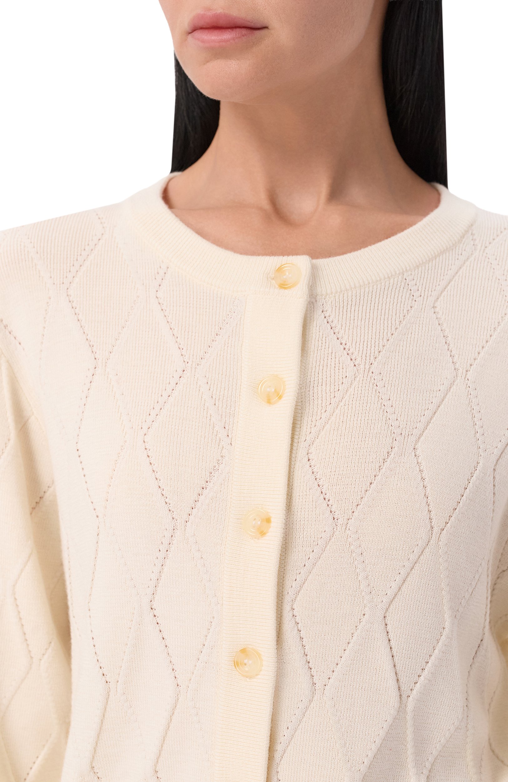 Шерстяной кардиган YUZEFI, арт. RAINA-CREWNECK CARDIGAN, фото 5