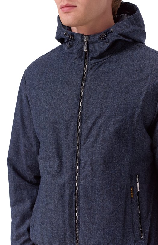 Шерстяной бомбер Oniro-FFL Moorer 0NIR0/FFL Синий  0NIR0/FFL Фото 5