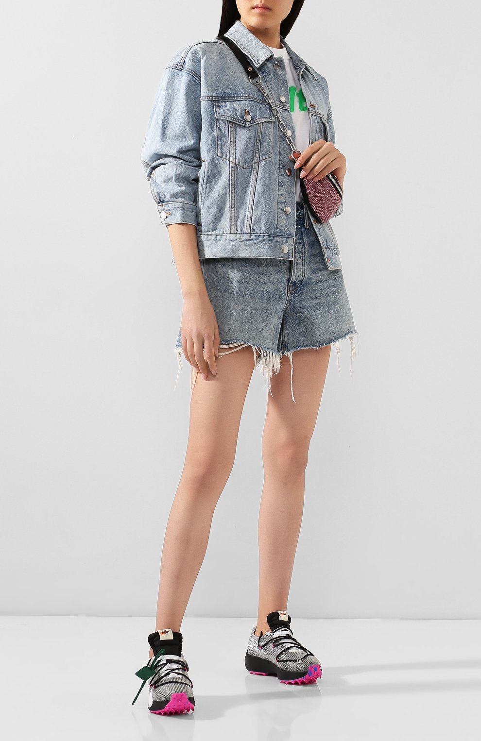 Кроссовки nike х off-white vapor street "laser fuchsia" OFF-WHITE, арт. 0WIA211G19FAB0011001/M, фото 3