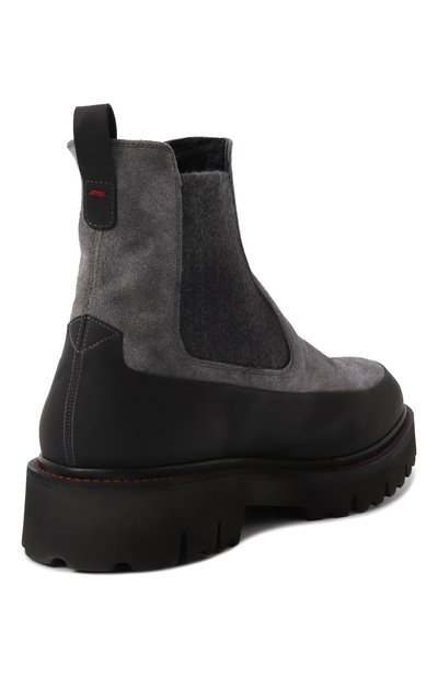 Замшевые челси KITON серого цвета по цене 145000 руб., арт. USSA195N0112503, фото 5 Замшевые челси KITON, арт. USSA195N0112503, фото 5