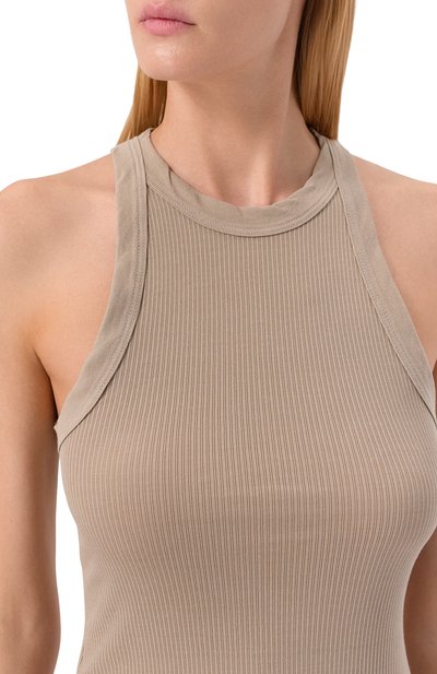 Хлопковая майка JAMES PERSE бежевого цвета по цене 19950 руб., арт. WNL3625, фото 5 Хлопковая майка JAMES PERSE, арт. WNL3625, фото 5