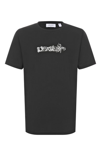 Мужская хлопковая футболка OFF-WHITE, арт. 0MAA027S26JER007