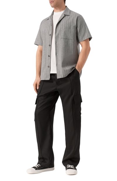 Рубашка из хлопка и льна ICEBERG, арт. G080/0140, фото 2