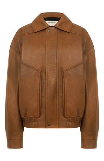 Женская кожаная куртка SAINT LAURENT, арт. 824387/YCSF2