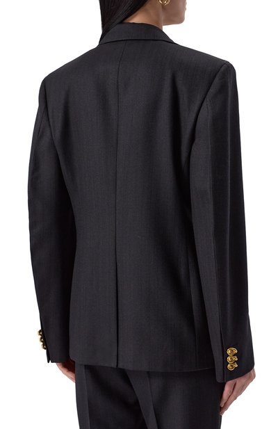 Шерстяной жакет BOTTEGA VENETA темно-синего цвета по цене 369500 руб., арт. 815668/V36K0, фото 4 Шерстяной жакет BOTTEGA VENETA, арт. 815668/V36K0, фото 4