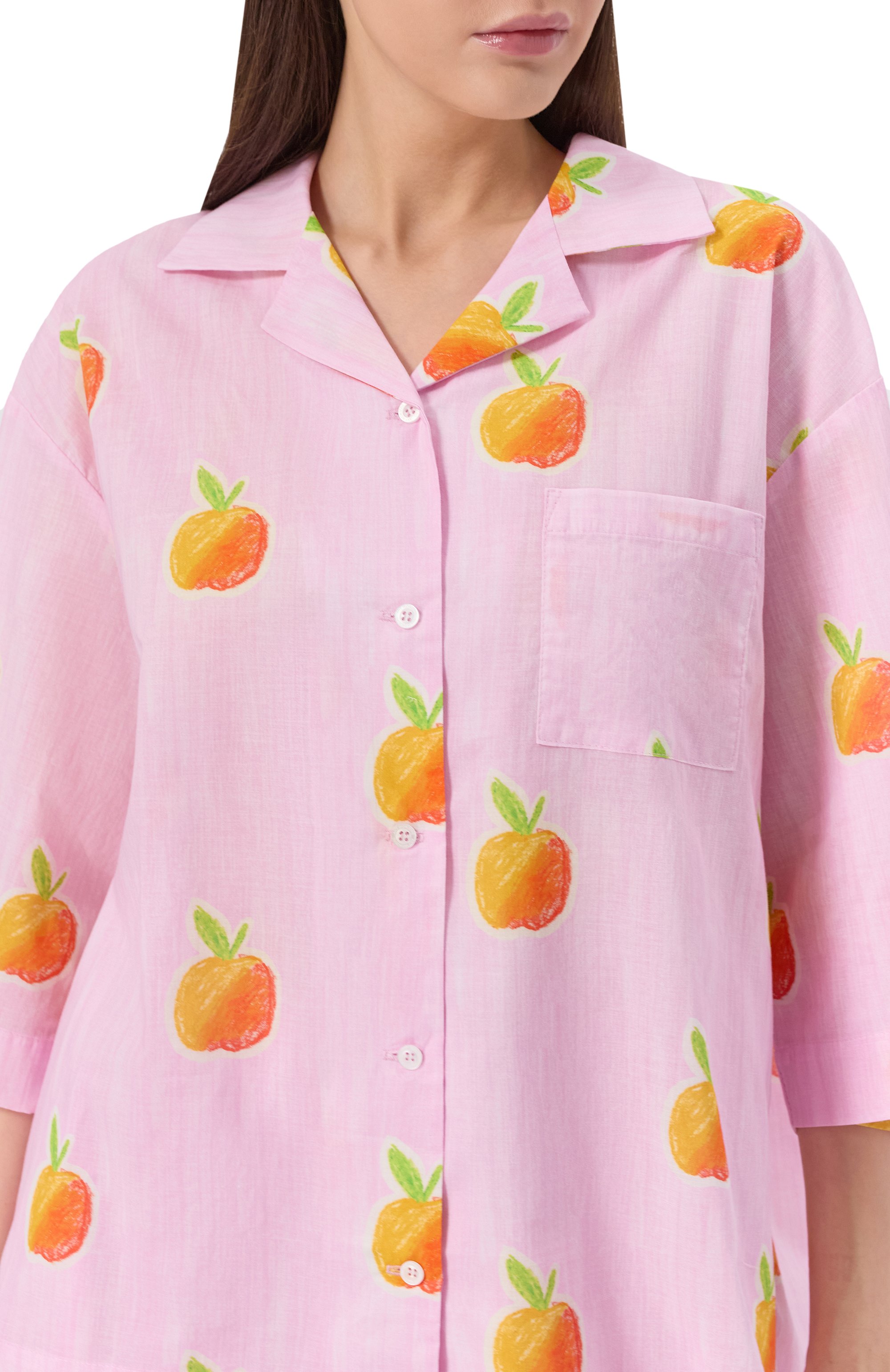 Хлопковая пижама ANY WOWZERS, арт. WCROP02P-APP-PINK, фото 7