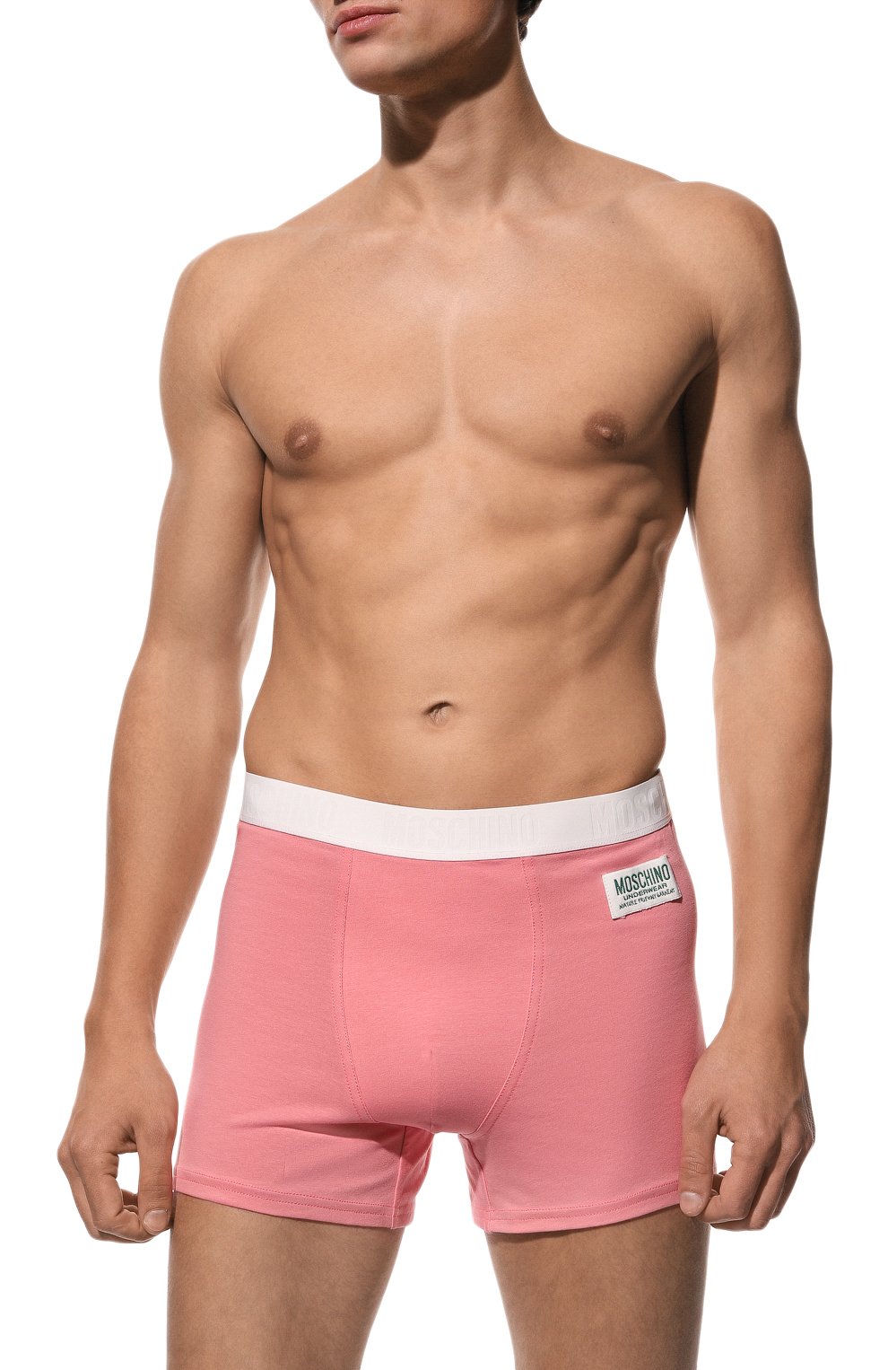 Комплект из двух боксеров MOSCHINO розового цвета по цене 10600 руб., арт. A4780/8134, фото 2 Комплект из двух боксеров MOSCHINO, арт. A4780/8134, фото 2